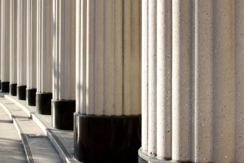 Pillars of justice Stock Photos