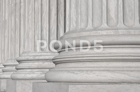 Pillars of law and justice us supreme court Stock Photos