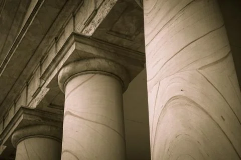 Pillars or columns in a row 스톡 사진