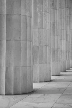 Pillars in a row Foto stock