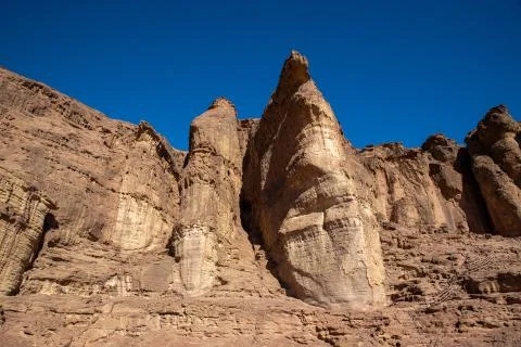 Pillars of Solomon in Timna Park Stock Photos