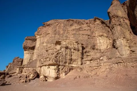 Pillars of Solomon in Timna Park Stock Photos