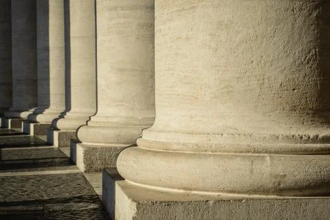Pillars at the vatican Stock-Fotos