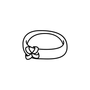 Pillbox hat icon. Element of hat icon for mobile concept and web apps. Thin line Stock Illustration
