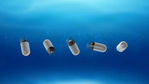The Pillcam idea for the Capsule Endoscopy System Stock Illustration