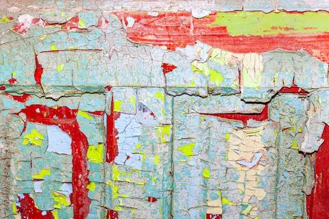 Pilled painted surface Stock Photos