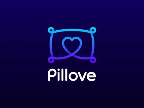 Pillove vector creative logo concept Stock Illustration
