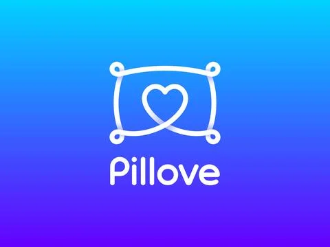 Pillove vector creative logo concept Stock Illustration