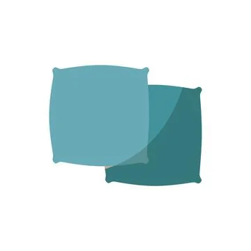 Pillow bedroom icon vector basic design Illustrazione stock