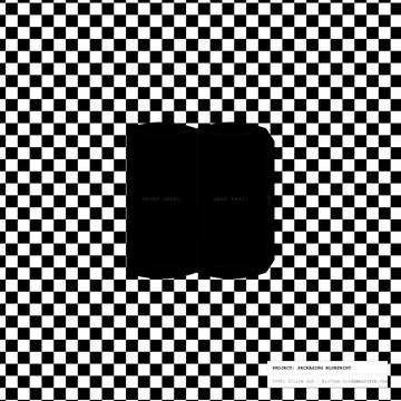 Pillow Box Packaging Blueprint with Checkerboard Background Stock Illustration