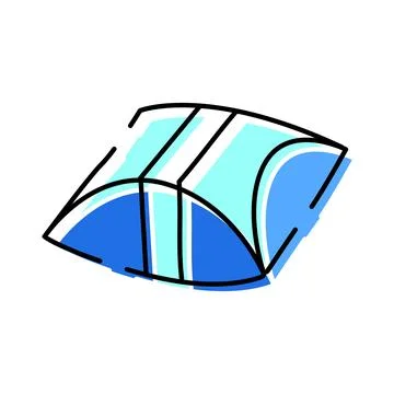 Pillow box packaging for presenting small gifts Stock Illustration