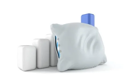 Pillow with chart Stock Illustration