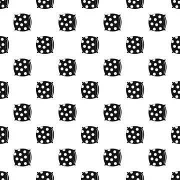 Pillow with dots pattern vector Stock Illustration