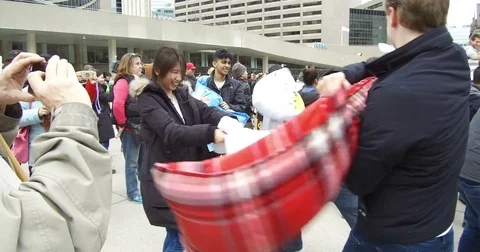 Pillow fight Stock Footage 74060202