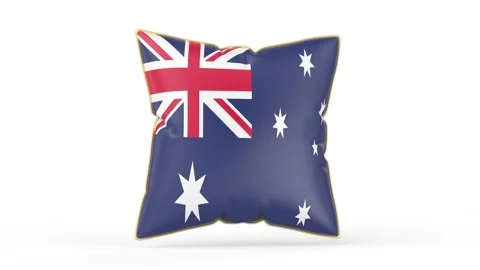 Pillow with the flag of Australia Stock Footage 340906010