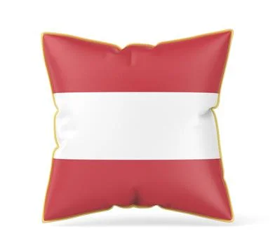 Pillow with the flag of Austria Stock Illustration