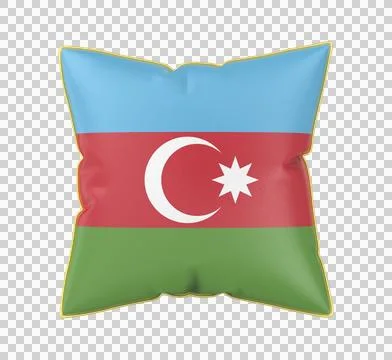 Pillow with the flag of Azerbaijan Stock Illustration