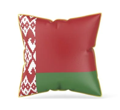 Pillow with the flag of Belarus Stock Illustration