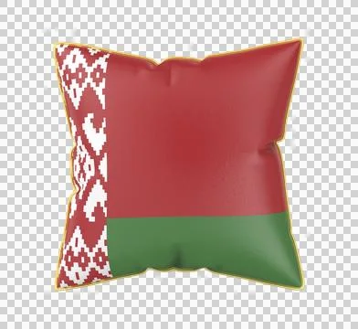 Pillow with the flag of Belarus Stock Illustration