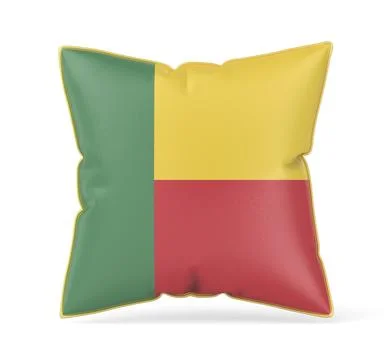 Pillow with the flag of Benin Stock Illustration