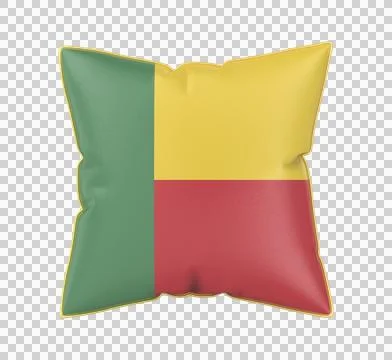 Pillow with the flag of Benin Stock Illustration