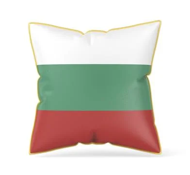 Pillow with the flag of Bulgaria Stock Illustration