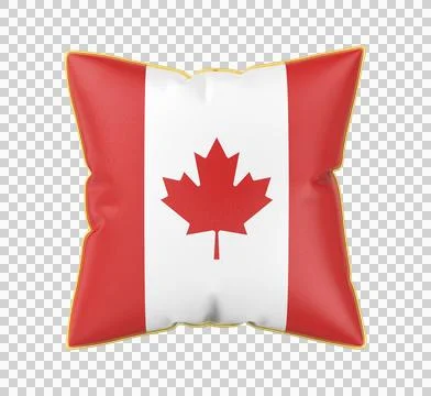 Pillow with the flag of Canada Stock Illustration