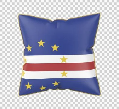 Pillow with the flag of Cape Verde Stock Illustration