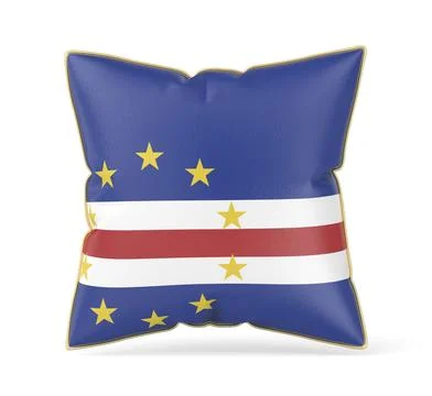Pillow with the flag of Cape Verde Stock Illustration