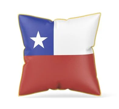 Pillow with the flag of Chile Stock Illustration