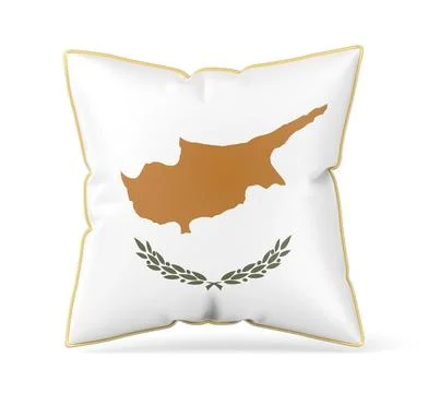 Pillow with the flag of Cyprus Stock Illustration