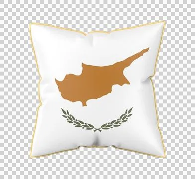 Pillow with the flag of Cyprus Stock Illustration