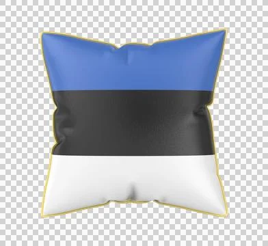 Pillow with the flag of Estonia Stock Illustration