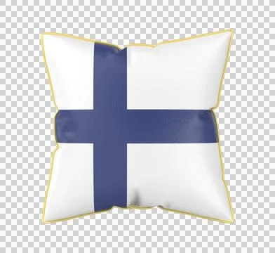 Pillow with the flag of Finland Stock Illustration