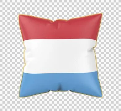 Pillow with the flag of Luxembourg Illustration