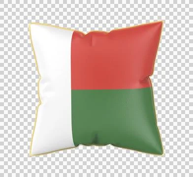 Pillow with the flag of Madagascar Illustration