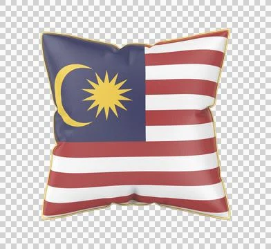 Pillow with the flag of Malaysia Stock Illustration