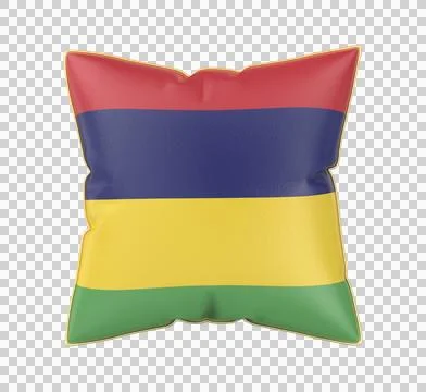 Pillow with the flag of Mauritius Illustration