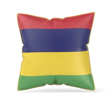 Pillow with the flag of Mauritius Illustration