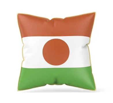 Pillow with the flag of Niger Illustration