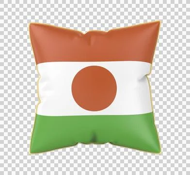 Pillow with the flag of Niger Illustration
