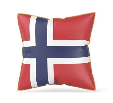 Pillow with the flag of Norway Illustration