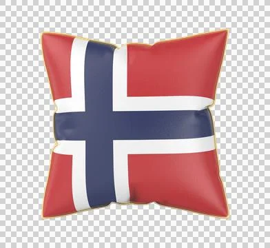 Pillow with the flag of Norway Illustration