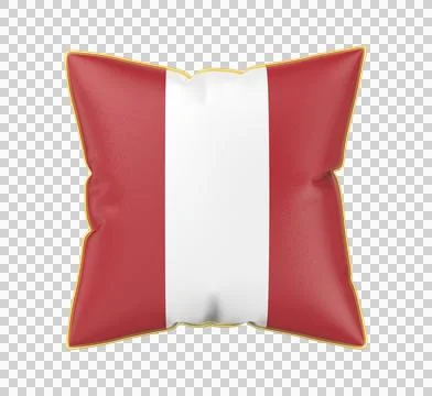 Pillow with the flag of Peru Illustrazione stock