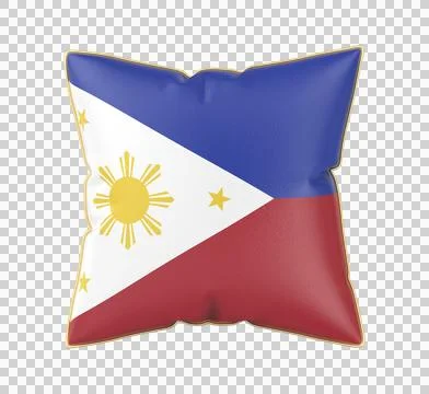 Pillow with the flag of the Philippines Illustration