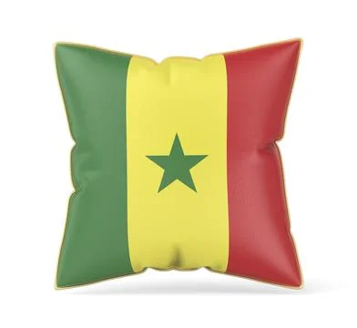 Pillow with the flag of Senegal Stock Illustration