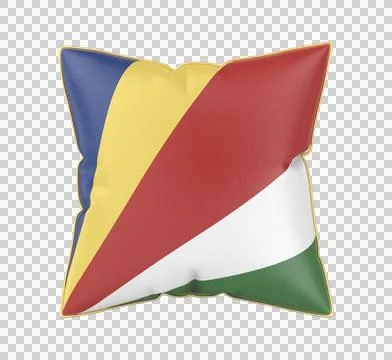 Pillow with the flag of Seychelles Illustration