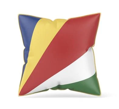 Pillow with the flag of Seychelles Illustration