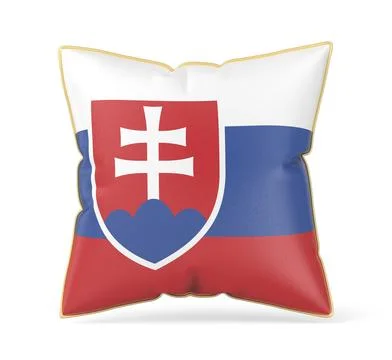 Pillow with the flag of Slovakia Stock Illustration
