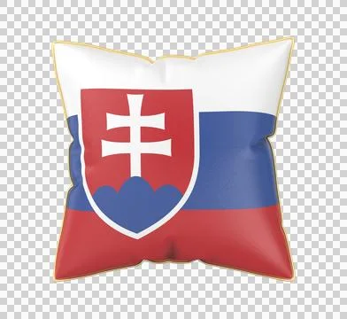 Pillow with the flag of Slovakia Stock Illustration